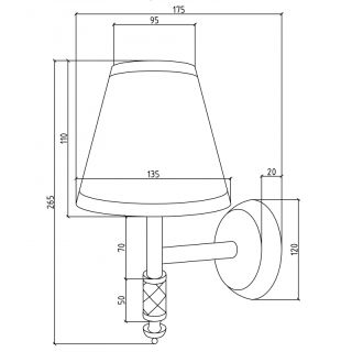 Бра Boheme Murano чёрный 766